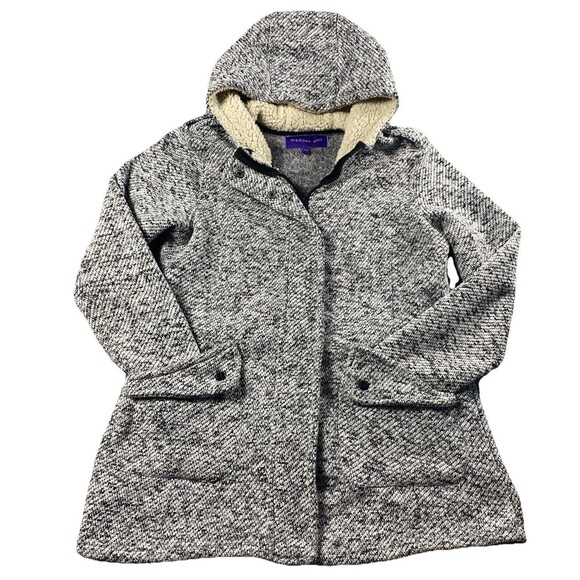 Madden Girl Wintercoat Full Zip Hooded  With Pockets Size L - Picture 1 of 3